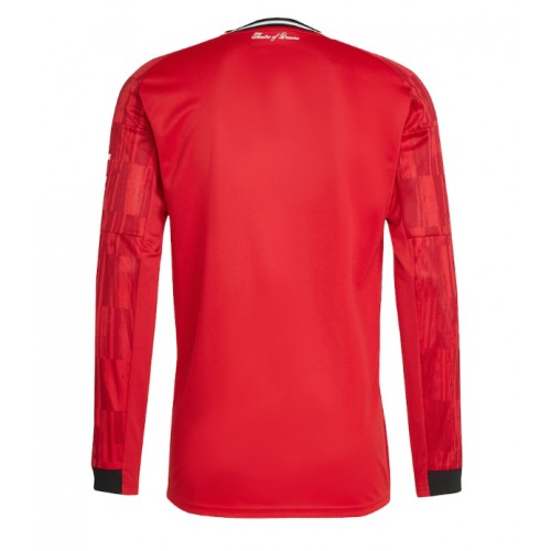 Manchester United Replika Hjemmebanetrøje 2025-26 Langærmet Manchester United Replika Hjemmebanetrøje 2025-26 Langærmet